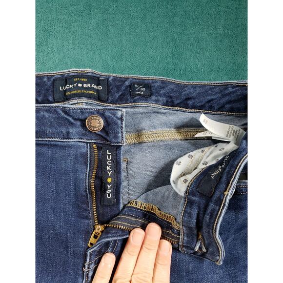 Lucky Brand Jeans Size 10 Womens Blue Stretch Pant Mid Rise Lolita Skinny Ankle - Picture 6 of 15